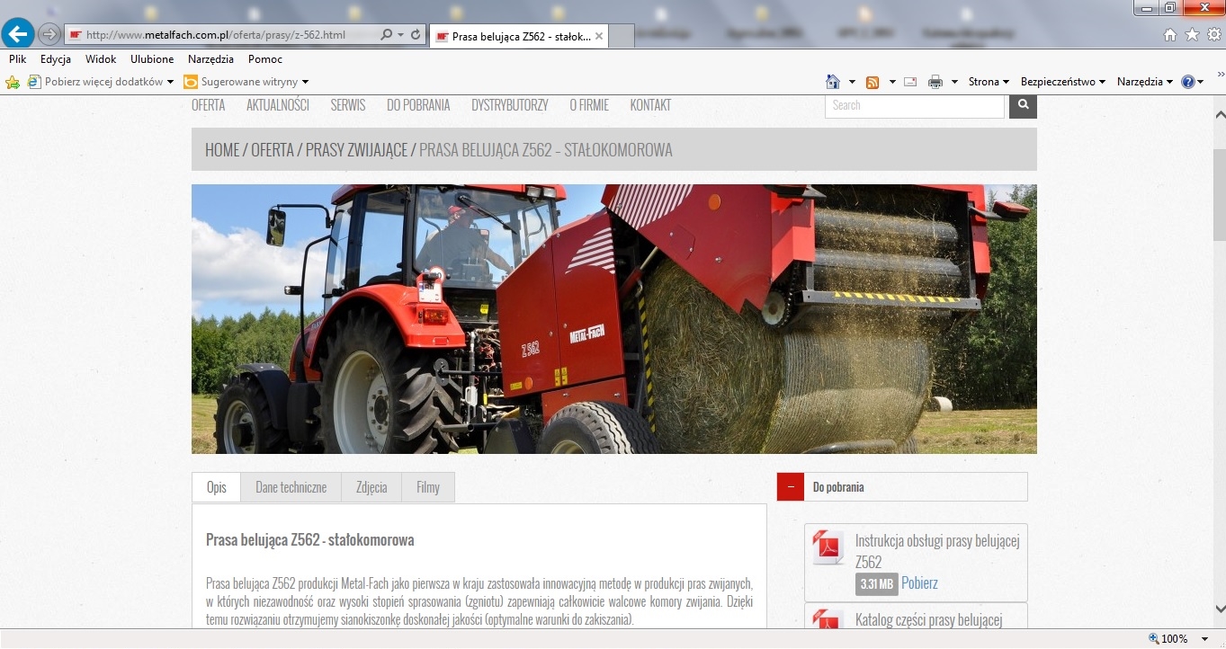 strona internetowa Metal-Fach