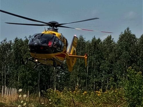 wspr przemyśl, wypadek, zdarzenie, wywrócony ciągnik, śmierć, traktorzysty