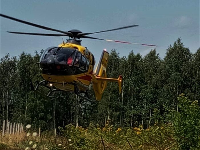 wspr przemyśl, wypadek, zdarzenie, wywrócony ciągnik, śmierć, traktorzysty