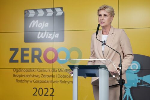 konkurs "Moja Wizja Zero", Aleksandra Hadzik, KRUS, Henryk Kowalczyk, bezpieczeństwo pracy w rolnictwie