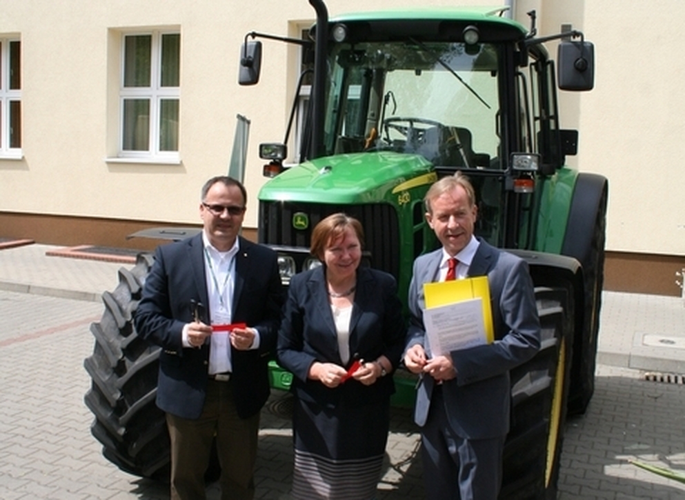 John Deere 6430 w Uniwersytecie Przyrodniczym w Poznaniu
