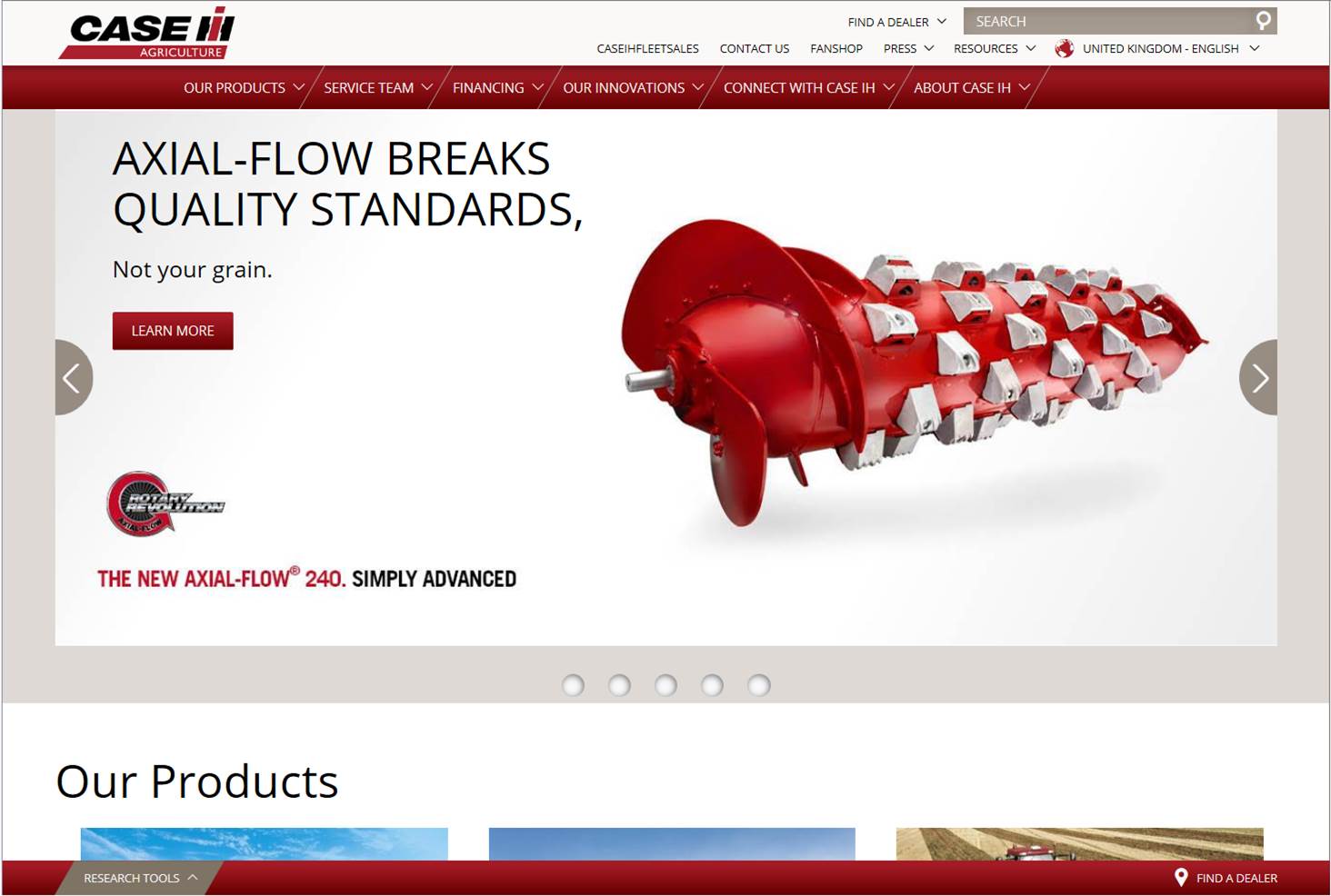 Nowa strona internetowa Case IH