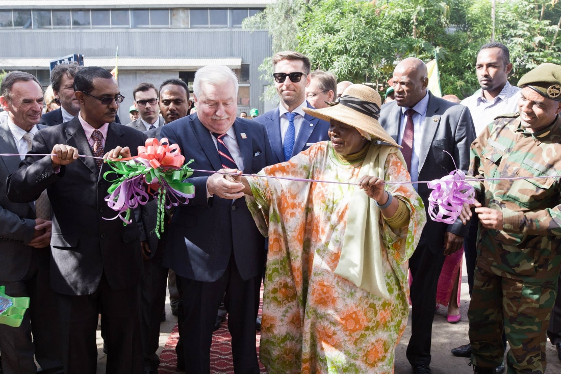Lech Wałęsa i Dlamini Zuma