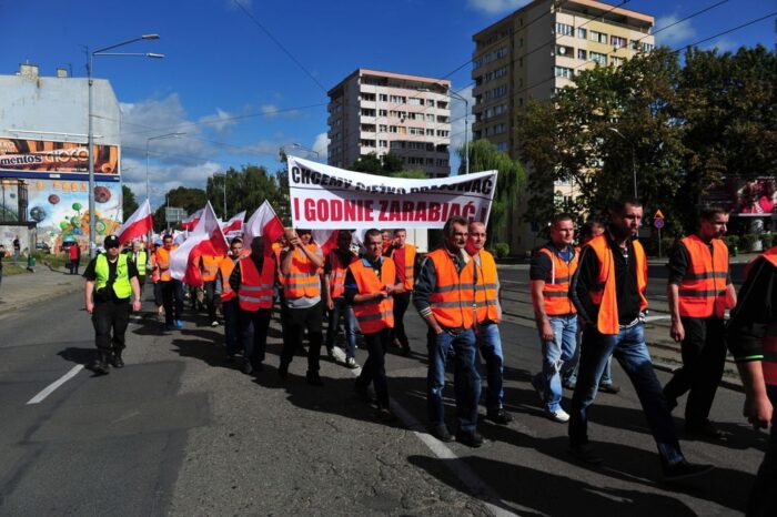 Lasy państwowe, pracownicy leśni, protest, szczecin