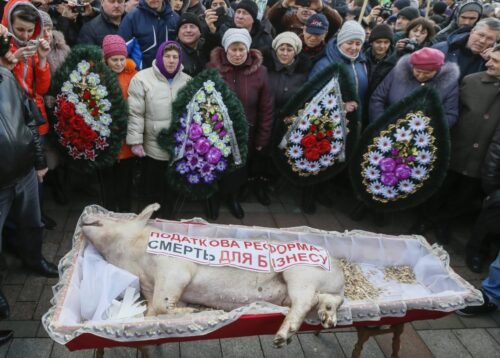 ukraina, protesty rolników