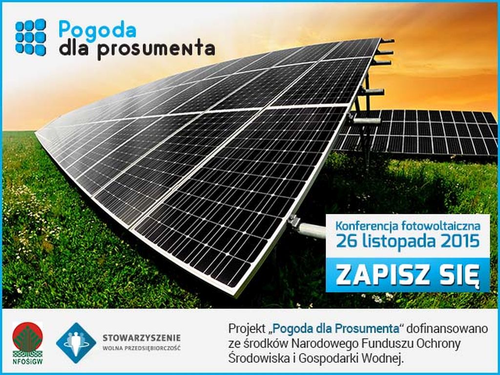 fotowoltaika, energia słoneczna, prosumenci, instalacje, stowarzyszenie wolna przedsiębiorczość, świdnica, nfośigw