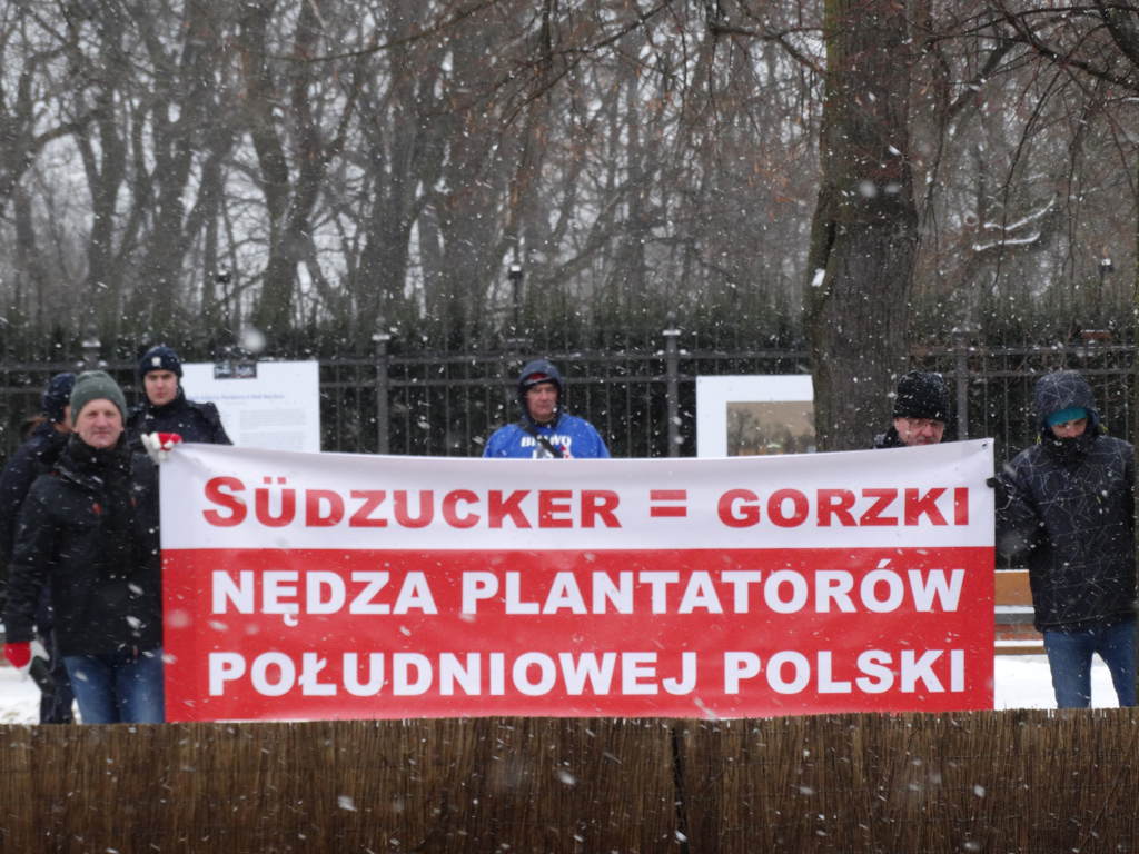Protest, plantatorzy, Suedzucker, Warszawa