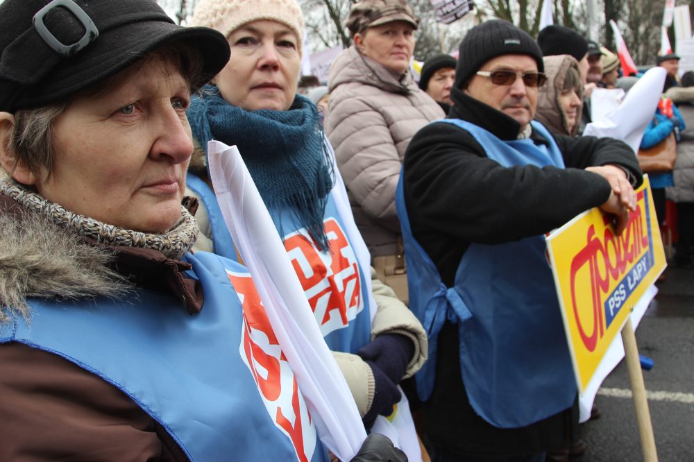 protest, Sejm, zakupy, handlowcy, podatek handlowy, rząd, PiS, pieniądze, praca