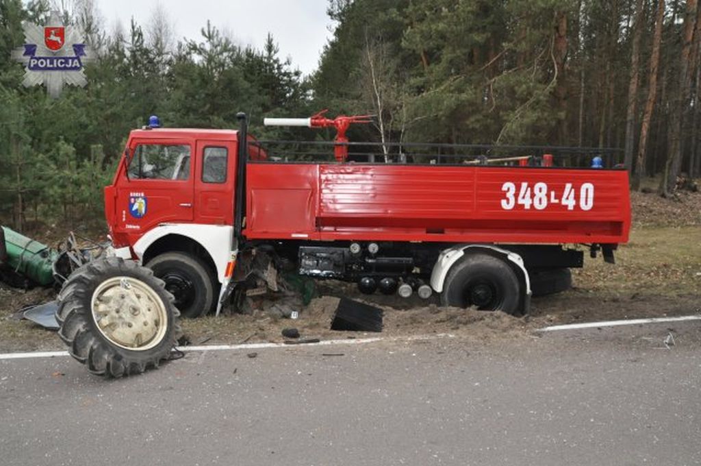 policja, wypadek, Biała Podlaska, traktor, ciągnik, prokuratura
