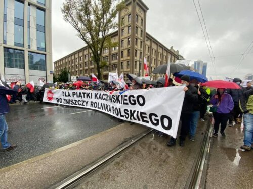 Michał Kołodziejczak, agrounia, protest rolników, piątka dla zwierząt