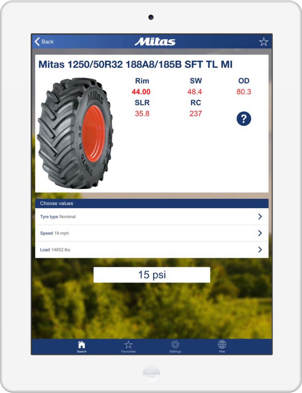 screen aplikacji Mitas