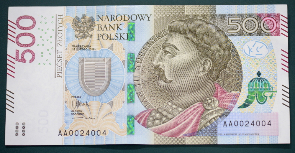 Banknot 500-zł, nbp, narodowy bank polski, banknot, pieniądze