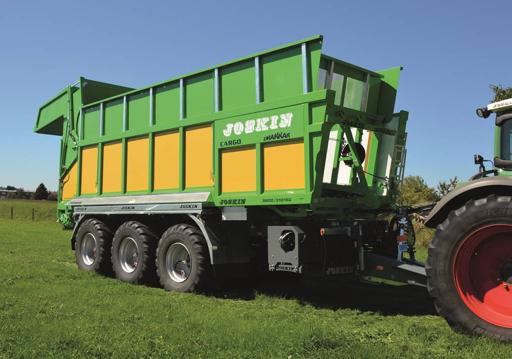 Przyczepa Joskin Drakkar z hydraulicznymi nadstawkami