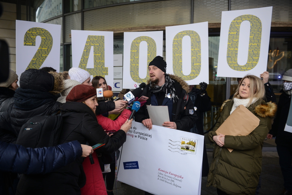 ekolodzy, smog, zanieczyszczenie powietrza, Greenpeace Polska, Akcja Demokracja, komisja europejska