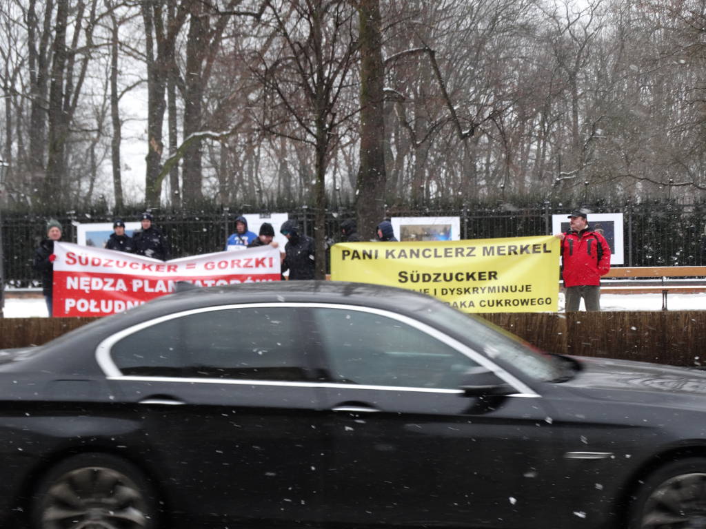 Protest, plantatorzy, Suedzucker, Warszawa