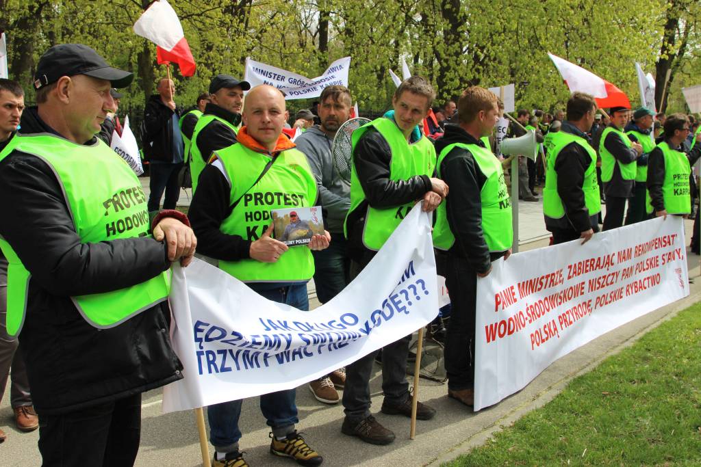 protest rybaków, Rybacki Sztab Kryzysowy, rekompensaty, Ogólnopolski Protest Rybaków, protest w Warszawie, rząd PiS