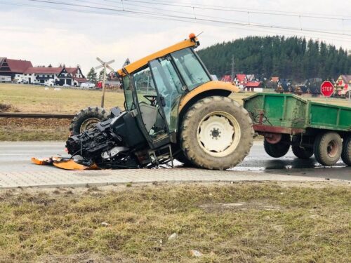 wypadki z udziałem ciągników rolniczych, wypadki na drogach, gmina Mniszków, powiat opoczyński, Szaflary