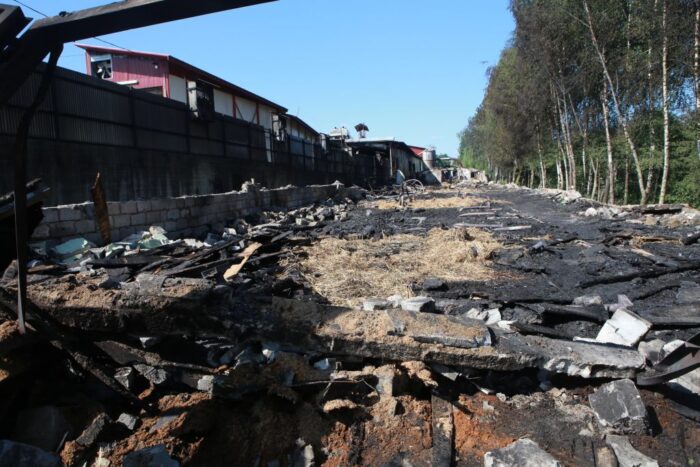 pożar kurnika, kury, drób, zakłady drobiarskie w Lubomierzu, bochnia, małopolska