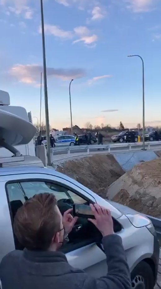 AGROunia, Michał Kołodziejczakz atrzymany przez policję, Mateusz Morawiecki, AGROunia na obwodnicy Wrześni