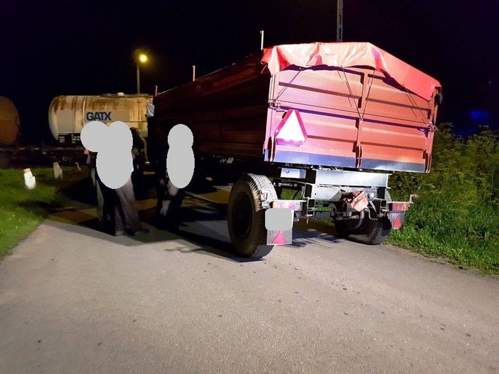 pociąg, wypadek, policja, żniwa, Braniewo, wypadek podczas żniw