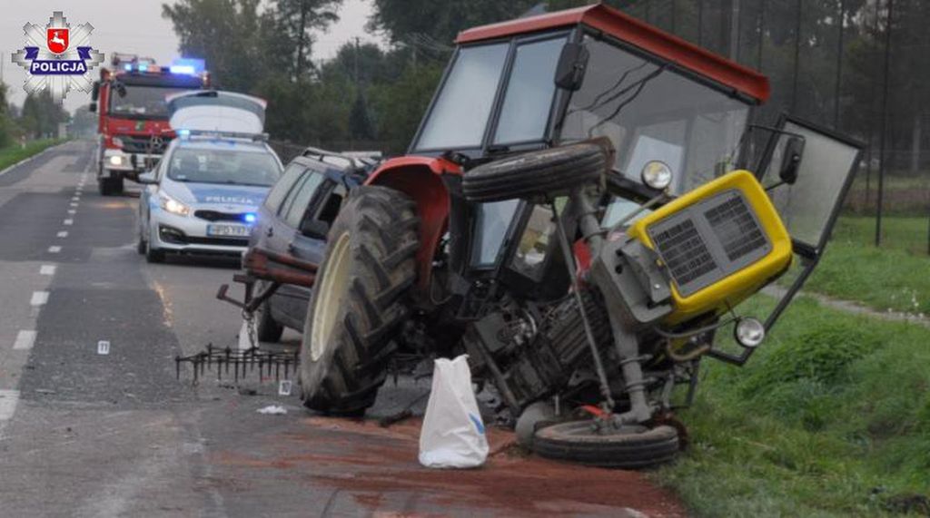 lubelszczyzna, wypadki z udziałem ciągników, policja, karwowo