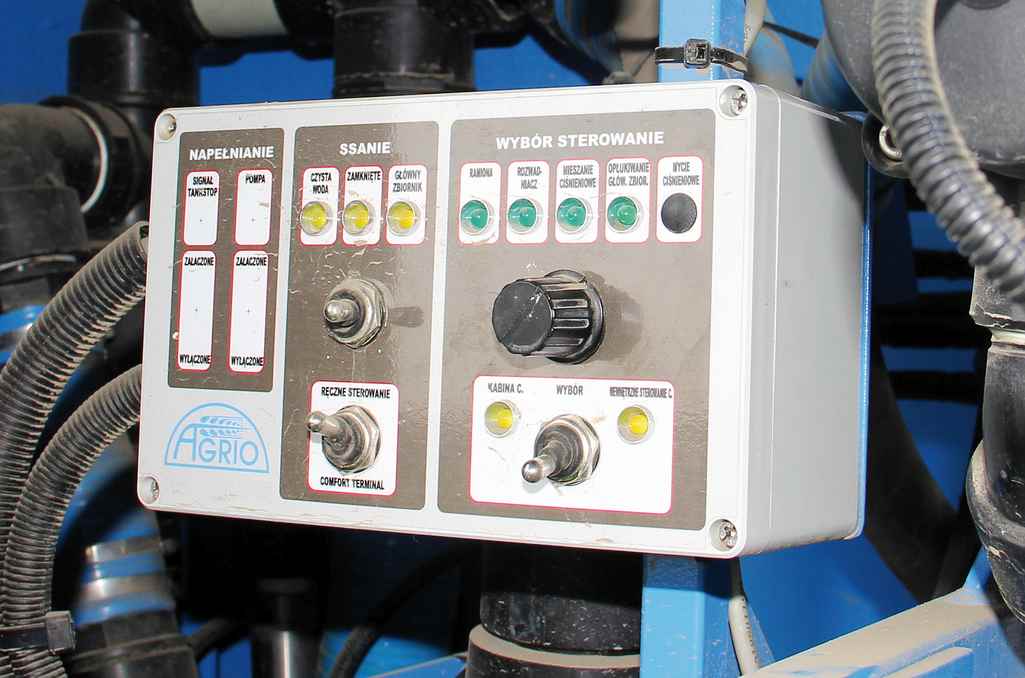 elektropneumatyczne przełączanie zaworu ssawnego Agrio Mamut XL Topline 8030