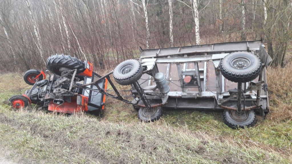 pijani traktorzyści, próba przekupstwa, policja, przestępczość, kujawy i pomorze, warmia i mazury