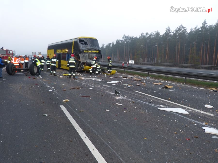autostrada A1, górny śląsk, szczejkowice, traktor na autostradzie, wypadki z udziałem ciągników