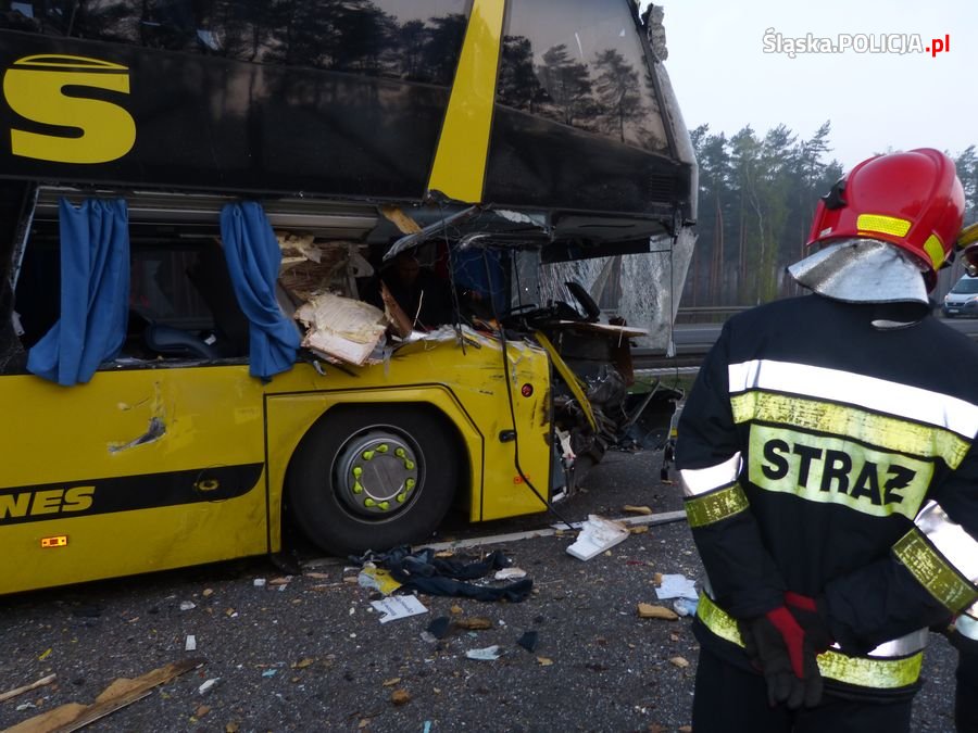 autostrada A1, górny śląsk, szczejkowice, traktor na autostradzie, wypadki z udziałem ciągników
