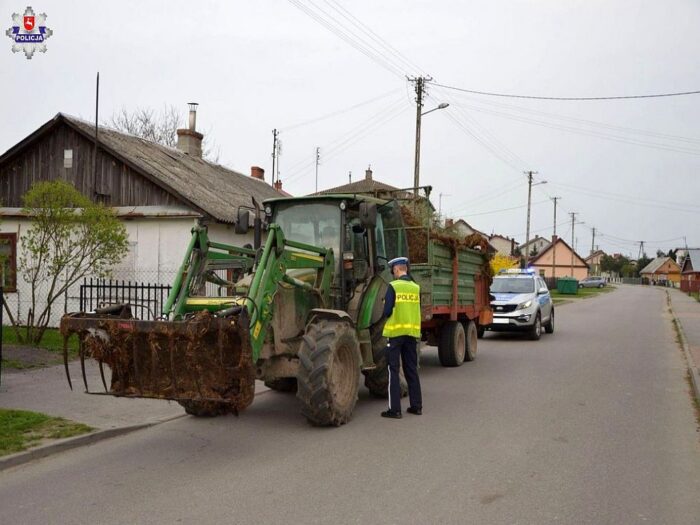 akcja traktor, parczew, lubelszczyzna, wypadki z udziałem ciągników, pijani traktorzyści