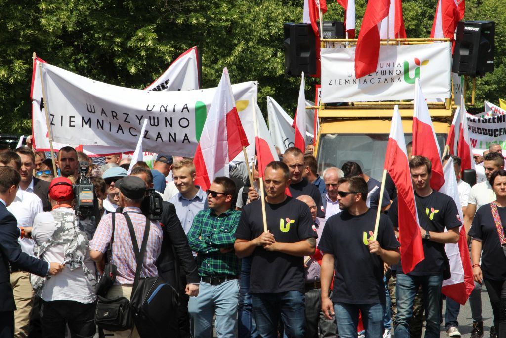 protest, protest rolników w Warszawie, Unia Warzywno-Ziemniaczana, MRiRW, protest rolników w stolicy