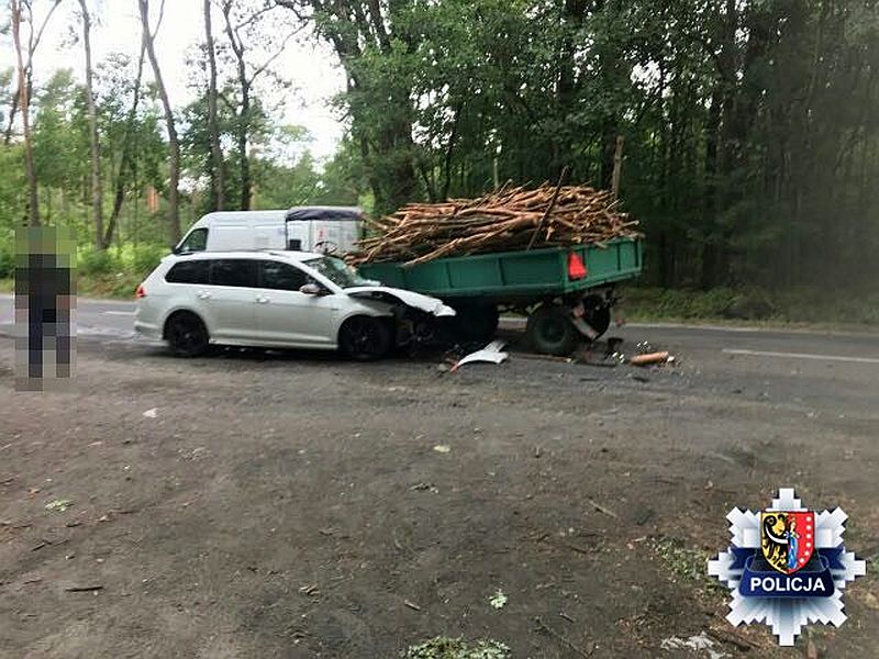 wypadek, policja, warmińsko-mazurskie, ciągnik