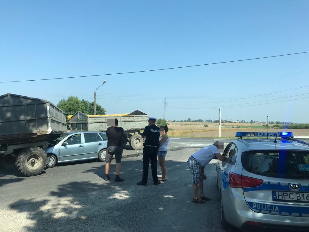 wypadek, lubelskie, żniwa, policja, kujawsko-pomorskie