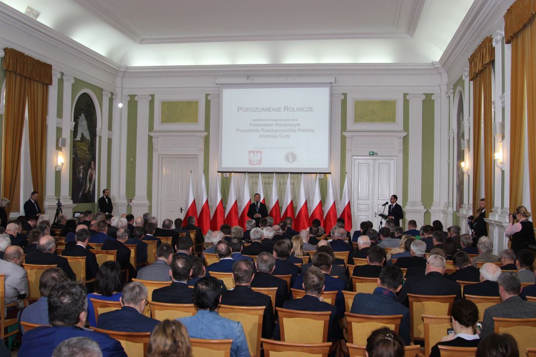 porozumienie rolnicze, jan krzysztof ardanowski, andrzej duda, problemy rolnictwa, organizacje rolnicze
