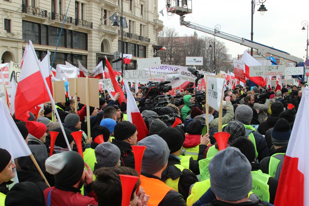 protest, rolnicy, Michał Kołodziejczak, AGROPowstanie2019, protest rolników w Warszawie