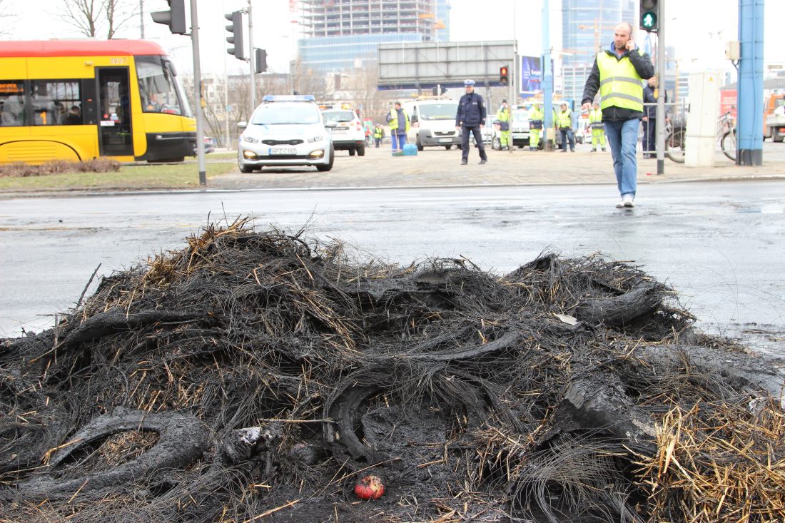 agrounia, protesty rolników, plac zawiszy, warszawa