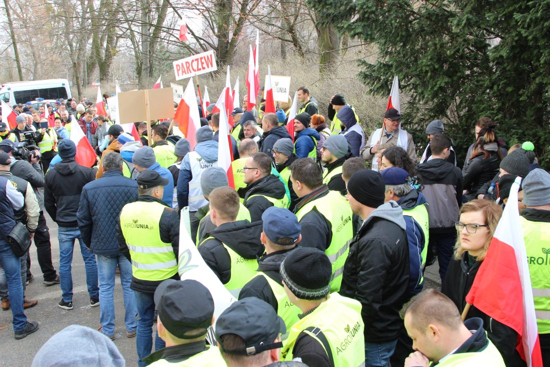 manifestacja rolników w Warszawie, protest, AGROunia, Warszawa, Michał Kołodziejczak