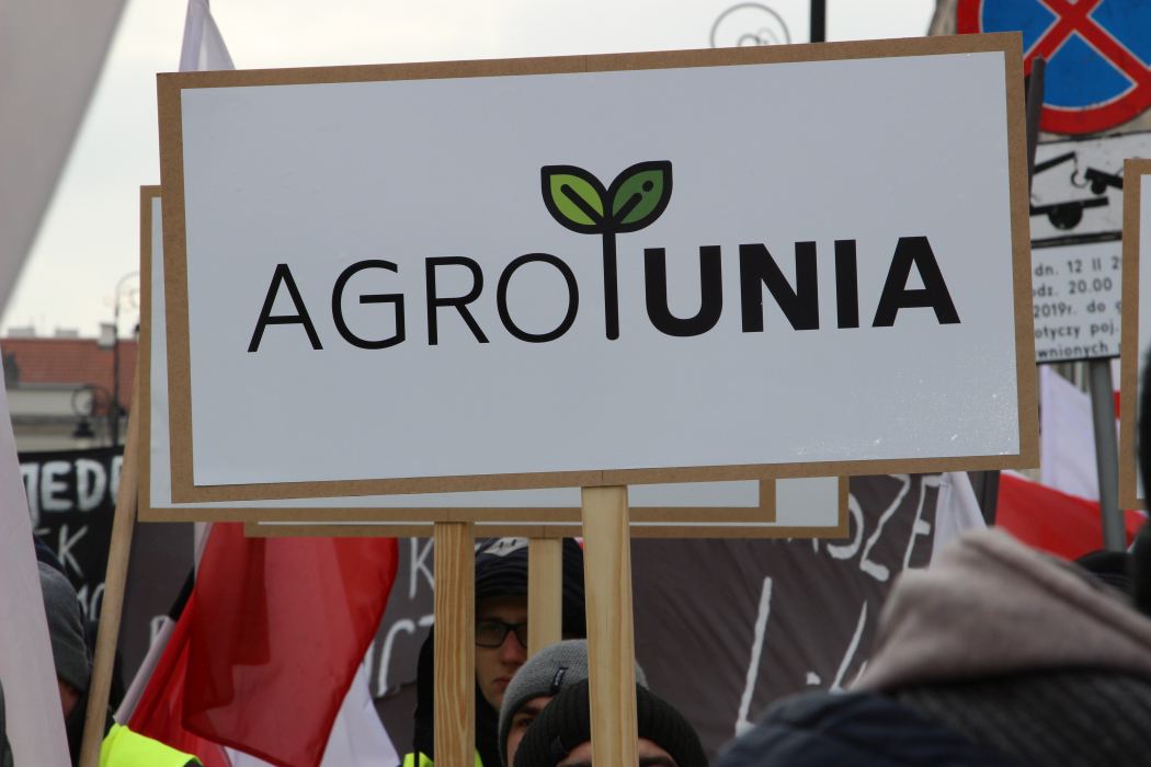 manifestacja rolników w Warszawie, protest, AGROunia, Warszawa, Michał Kołodziejczak