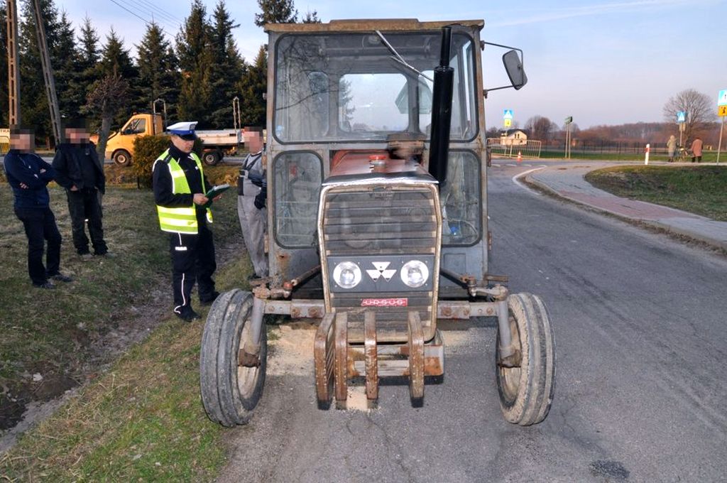 Rudnik Szlachecki, powiat kraśnicki, wypadki z udziałem ciągników rolniczych, KPP Kraśnik