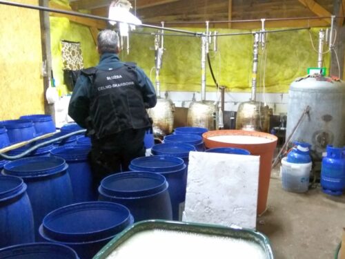 bimbrownia, nielegalna produkcja alkoholu, gródek, podlasie, kas