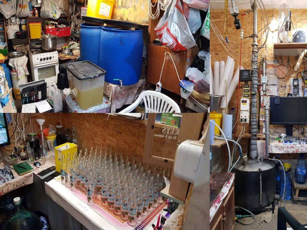 bimbrownia, nielegalna produkcja alkoholu, gmina dobrin, gmina lipsk, biała podlaska