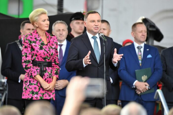 Prezydent RP, Andrzej Duda z małżonką, Agata Kornhauser-Duda, Święto Kwiatów, Owoców i Warzyw w Skierniewicach