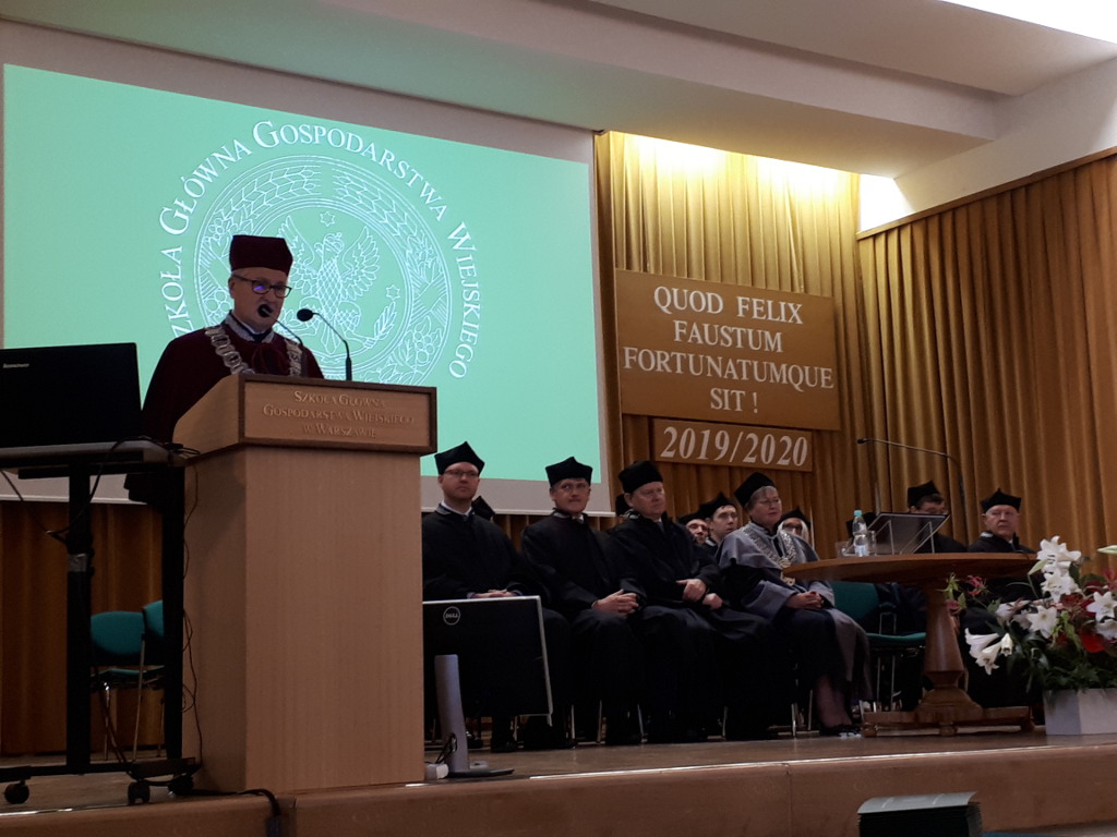 prof. Marian Binek, WRiB, inauguracja