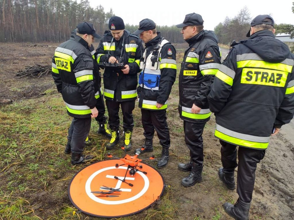 walka z asf w wielkopolsce, powiat wolsztyński, drony nad lasami, szukanie padłych dzików