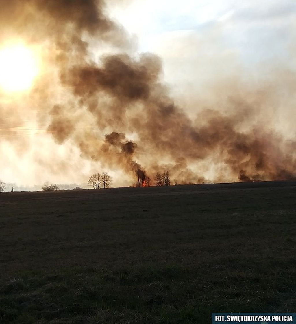 pożar gospodarstwa, świętokrzyskie, Kolonia Grzybów, straż pożarna, gowin, pomorze