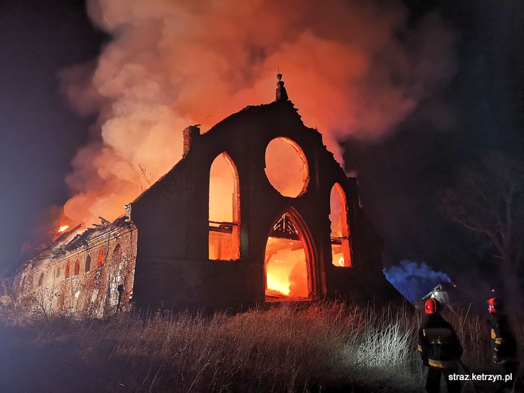 pożary w gospodarstwach, drogosze, powiat kętrzyński, Bzinica Nowa, powiat oleski
