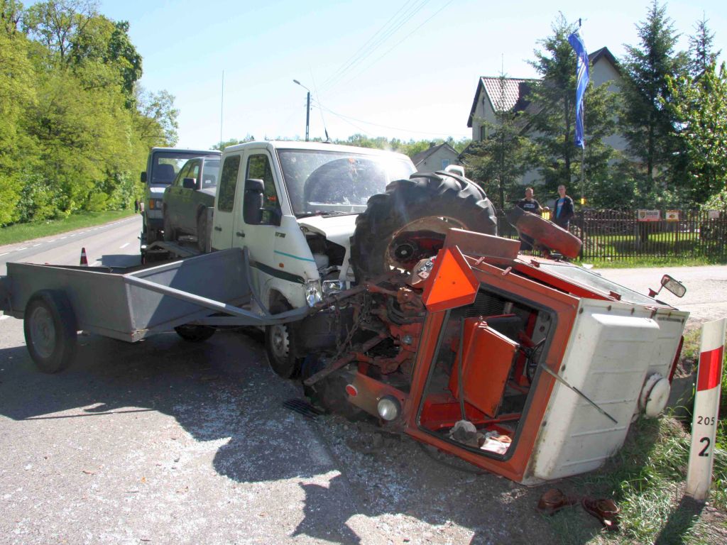 wypadki z udziałem ciągników rolniczych, wypadki na drogach, krus