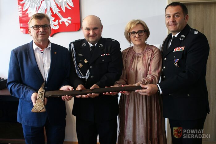 Łukasz Dąbek, OSP w Brąszewicach, powiat sieradzki, Kazimiera Gotkowicz