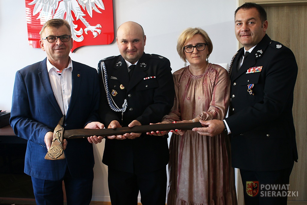 Łukasz Dąbek, OSP w Brąszewicach, powiat sieradzki, Kazimiera Gotkowicz