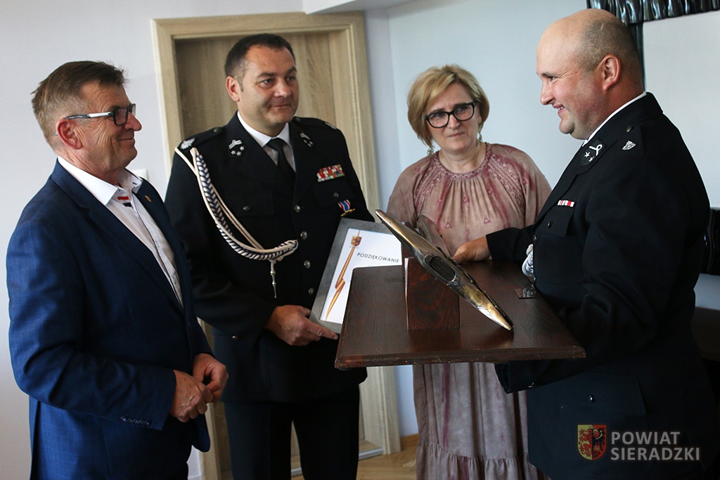 Łukasz Dąbek, OSP w Brąszewicach, powiat sieradzki, Kazimiera Gotkowicz